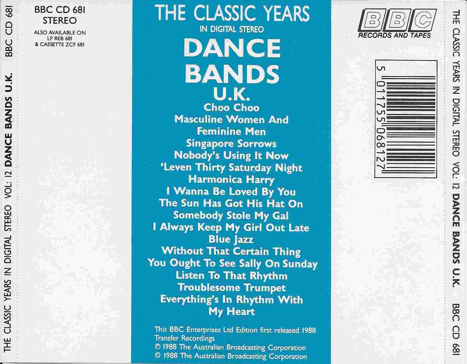 Back cover of BBCCD681